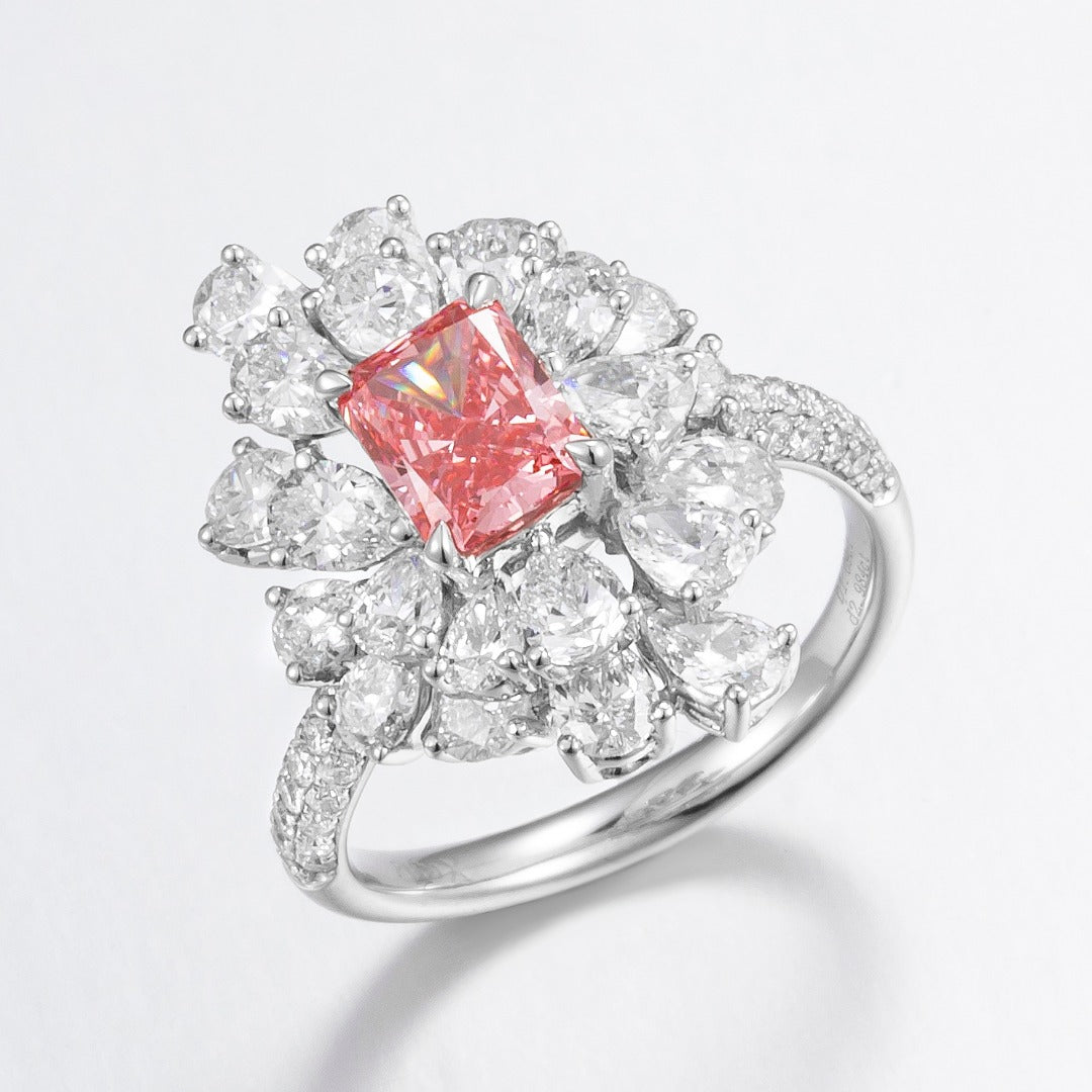 PT900 培育鑽石戒指 1.09ct - ZBR0172