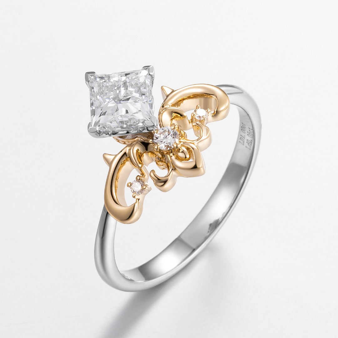 ZBR0418 14K金培育鑽石戒指 1.01ct