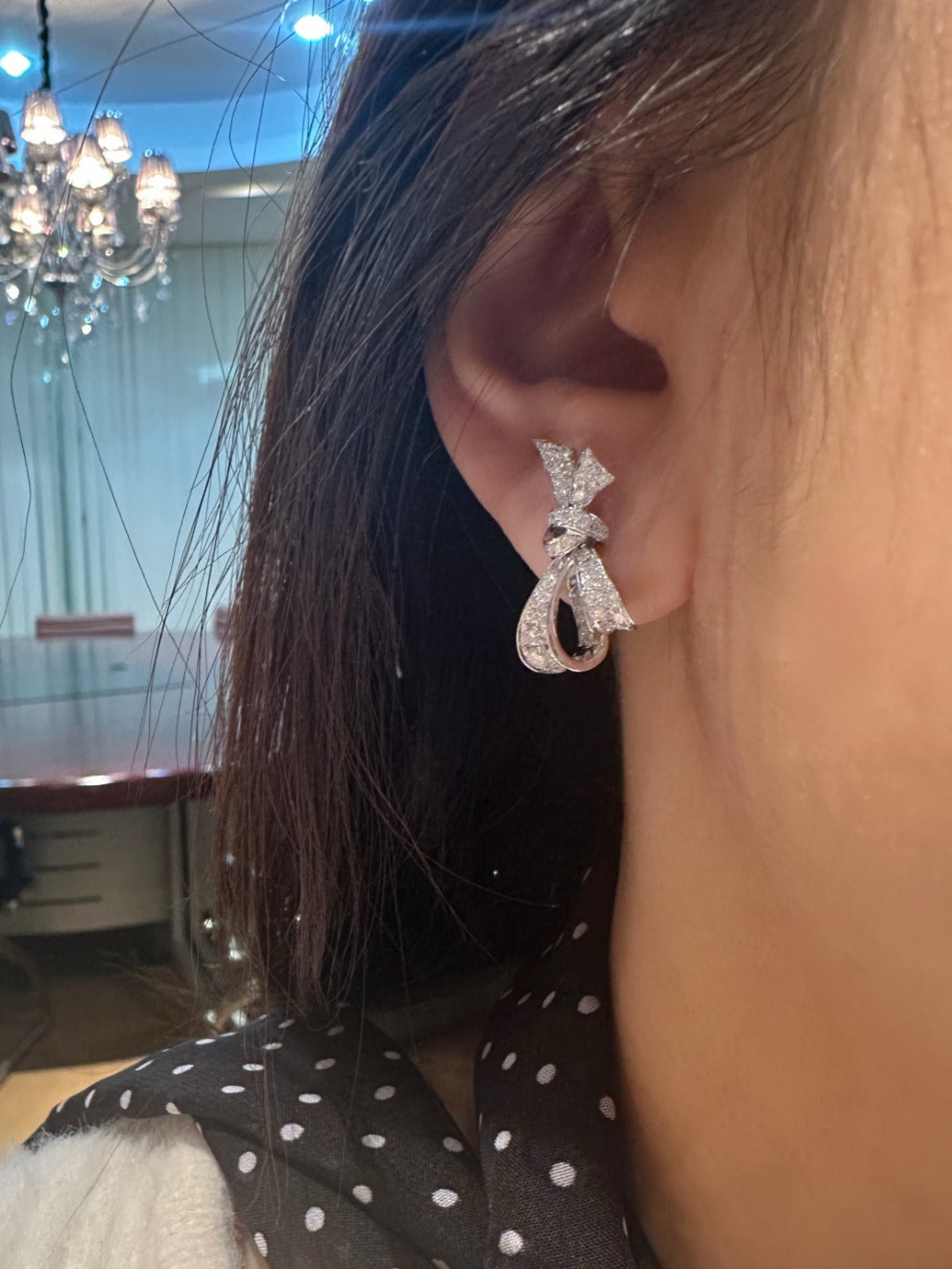 P505814 14K金培育鑽石耳環 | 1.44ct 實驗室鑽石