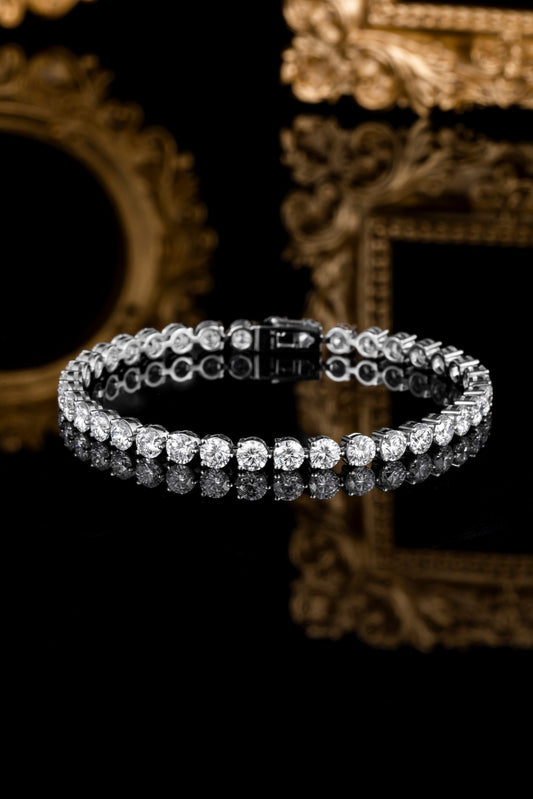 ZBB0042 | PT900 培育鑽石手鏈 16.5cm｜主石 6.02ct 42顆