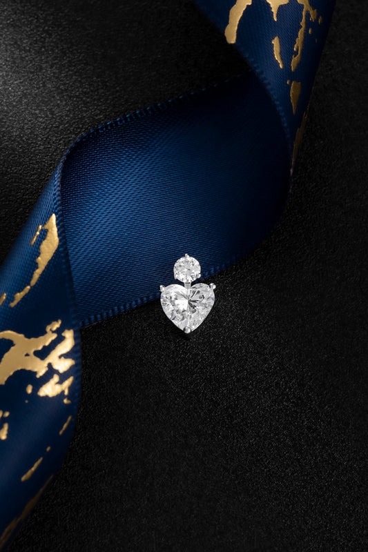 14K 金培育鑽石吊墜 1.04ct - 主石配副石輕盈款 (ZBP0042)