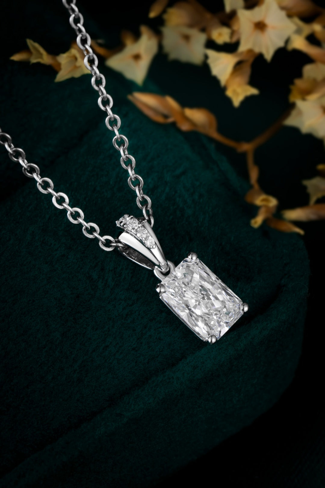 PT900 鉑金培育鑽石吊墜 0.87ct - 接近 1 克拉主石款 (ZBP0036)