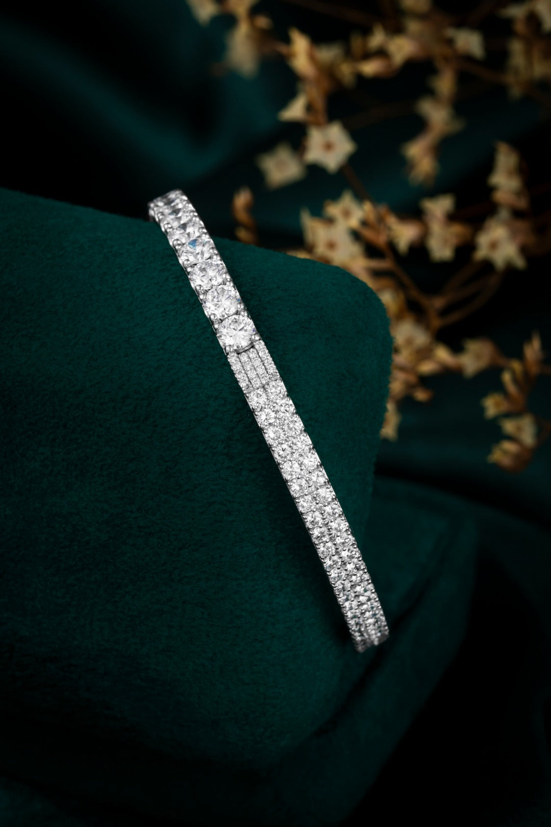 PT900 培育鑽石手鐲 | 3.612ct 鑽石 | 44×54cm