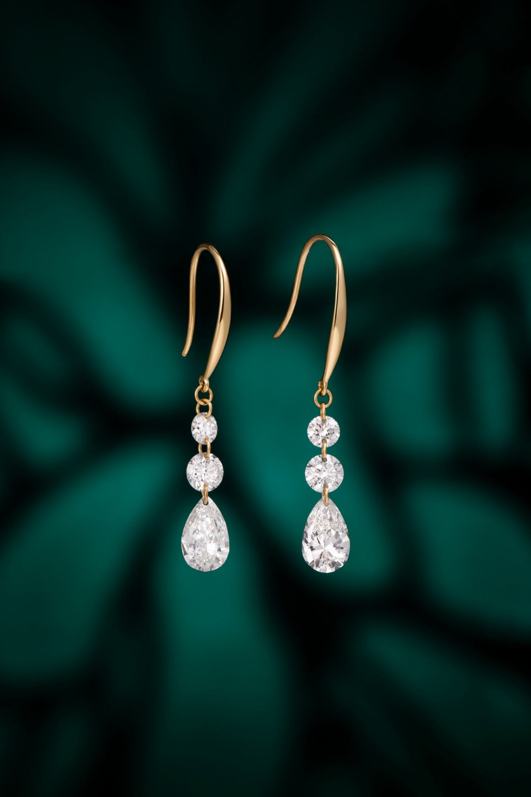 18K金培育鑽耳環 1.43ct | ZBE0160-0.40CT | 實驗室培育鑽石耳環